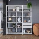 Kit Estante Livreiro 03 Pecas 183x160cm Branco Proddy Branco Kit Estante Livreiro 03 Pecas 183x160cm Branco Proddy Branco