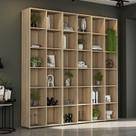 Kit Estante para Livros com 12 Nichos 221cm x 222cm Caracol Marrom/Castanho