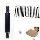 Kit Estecas 32 Funções + 1 Rolo 23cm + 1Kg de Argila