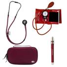 KIT Estetoscópio Rappaport P.A. MED + Esfigmo + Case + Lanterna - Cores Variadas