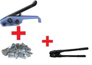 Kit Esticador / Tensionador + Selador + 1000 Selos 16mm Pet