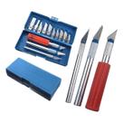 Kit Estilete Bisturi de Precisão 16 Peças Tipo Bisturi com Estojo Magnético Artesanato Artesão Modelismo Aeromodelismo