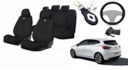 Kit Estilizado Bancos Clio 2018-2024 + Volante + Chaveiro