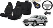 Kit Estofamento Tecido para Assentos Blazer 1995-2011 + Capa Volante + Chaveiro GM