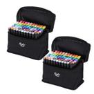 Kit Estojo 2 Bolsa Canetinhas Ponta Dupla Escolar 80 Cores Marcador Desenho Kit Estojo 2 Bolsa Canetinhas Ponta Dupla Escolar 80 Cores Marcador Desenho