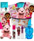 Kit Estojo Maleta Maquiagem Infantil Completa Batom Brilho