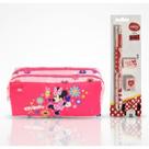 Kit Estojo Minnie Duplo Pink Original Dac + Kit Escolar Minnie