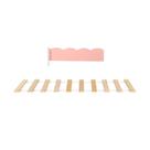 Kit Estrado com Grade para Cama Club House Sweet Branco/Rosa- Casatema Kit Estrado com Grade para Cama Club House Sweet Branco/Rosa- Casatema