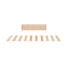 Kit Estrado com Grade para Cama Club House Wood Branco/Natural- Casatema Kit Estrado com Grade para Cama Club House Wood Branco/Natural- Casatema