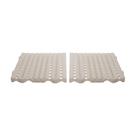 KIT - Estrado Plástico (2 un) 4,5x50x50 Natural - Della Plast
