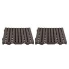 KIT - Estrado Plástico (2 un) 4,5x50x50 Preto - Della Plast