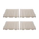 Kit - Estrado Plástico (4 Un = 1m²) 4,5x50x50 Natural - Della Plast