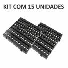 Kit Estrado Plástico 50 x 50 Cm 15 Unid Preto Maxicaixa