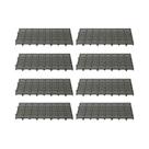 Kit - Estrado Plástico (8 Un = 1m²) 2,5x25x50 Preto - Della Plast