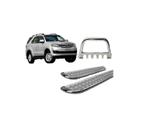 Kit Estribo Chapa quebra Mato C/ Chapa Cromado Sw4 Até 2015 Kit Estribo Chapa quebra Mato C/ Chapa Cromado Sw4 Até 2015