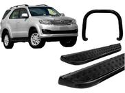 Kit Estribo Chapa+quebra Mato S/ Barra Preto Sw4 Até 2015