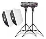 Kit Estudio Tocha Godox K180 Tripé Softbox Completo 360w