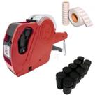 Kit Etiquetadora Manual Preço +3500 Etiqueta +10 Refil Tinta Atacado máquina Rotuladora precificadora códigos comércio