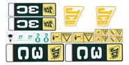 Kit Etiquetas Adesivos Retro Escavadeira Jcb 3c
