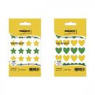Kit Etiquetas Multiuso TP - Estrela + Coração Verde Amarelo Vai Brasil