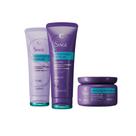 Kit Eudora Siage Hidratação Micelar Shampoo + Condicionador + Máscara