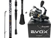 Kit Evox com Vara Para Molinete 6'3" (1,91m) 8-20Lbs + Molinete 3000 By Eduardo Monteiro