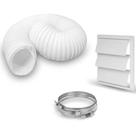 Kit Exaustão para Coifa 125MM de Diâmetro Extensível até 3 metros. Electrolux - Tecnolar