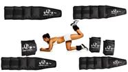 Kit Exercício Funcional Com 02 Pares de Caneleira Tornozeleira Academia De 1kg E 3kg
