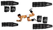 Kit Exercício Funcional Com 02 Pares de Caneleira Tornozeleira Academia De 2kg E 3kg