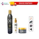 Kit Exo Hair Restructuring Shampoo + Leave-In Repair + Máscara Tratamento Capilar Profissional