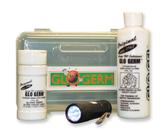 Kit experimental GLO GERM com 240 mL de gel e 56 g de pó para estudantes