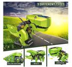 Kit experimentos robô solar t3 3 em 1 dinossauro rex fácil de montar Educacional robotica
