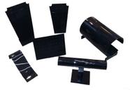 Kit Expositores para joias e bijouterias acrílico preto