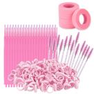 Kit Extensão De Cílios 50 Escovinha 100 Anel 100 Microbrush 4 Fitas Kit Extensão De Cílios 50 Escovinha 100 Anel 100 Microbrush 4 Fitas