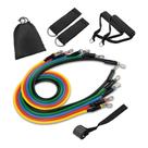 Kit Extensor Elástico 11 Peças Exercício Fitness Pilates