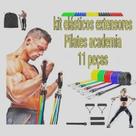 Kit Extensor Elástico Extensores 11 Peças Exercício