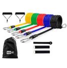 Kit Extensor Elastico Treino Academia Exercicios Musculação - Fitness