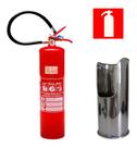 Kit Extintor Abc 04 Kg + Suporte batom + Placa