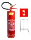 Kit Extintor Abc 6kg Com Suporte E Placa De Sinalização Kit Extintor Abc 6kg Com Suporte E Placa De Sinalização