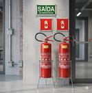Kit Extintores Abc 6kg Com Suportes E Placas De Sinalização
