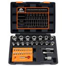 Kit extrator de parafusos Coobeast 41 unidades com conjunto de extrator de parafuso pequeno Kit extrator de parafusos Coobeast 41 unidades com conjunto de extrator de parafuso pequeno