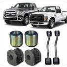 Kit F250/F350 4x4 Bucha Braço +Bieleta +Bucha Estabilizadora Kit F250/F350 4x4 Bucha Braço +Bieleta +Bucha Estabilizadora