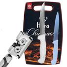 Kit Faca Desossa 6 e Faca 3,5 em Aço Inox com Cabo Branco Tábua e Afiador Kit Faca Desossa 6 e Faca 3,5 em Aço Inox com Cabo Branco Tábua e Afiador