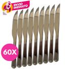 Kit Faca Mesa Jogo Talher Refeição Jantar Churrasco Inox Premium Cozinha Buffet Restaurante Bar