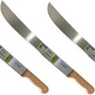 KIT Facão Tramontina 18 Polegadas para Mato Lâmina de Aço Carbono 45 cm Cabo de Madeira 13 cm - 3 Unidades