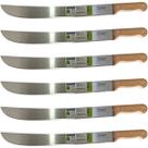 KIT Facão Tramontina 18 Polegadas para Mato Lâmina de Aço Carbono 45 cm Cabo de Madeira 13 cm - 6 Unidades