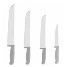 Kit Facas Cabo Branco Açougueiro Churrasco Cozinha Carne 4un