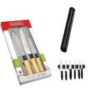 Kit Facas Japonesa Sushi Barra Magnética 50c Suporte Cozinha