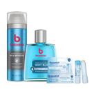 Kit Facial Bozzano Espuma de Barbear Hidratação 200ml + Bozzano Loção Facial Pós Barba Night Blue 100ml + Bepantol Derma Regenerador Labial 7,5ml