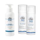 Kit facial EltaMD Hidratante AM & PM com limpador diário